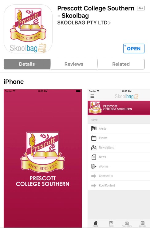 Skoolbag Prescott College Southern